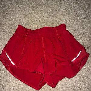Lululemon red shorts